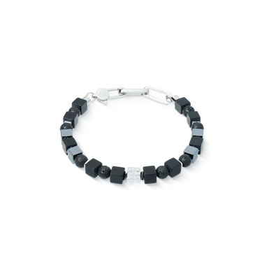 Armbånd Onyx/Lavasten/Hæmatit