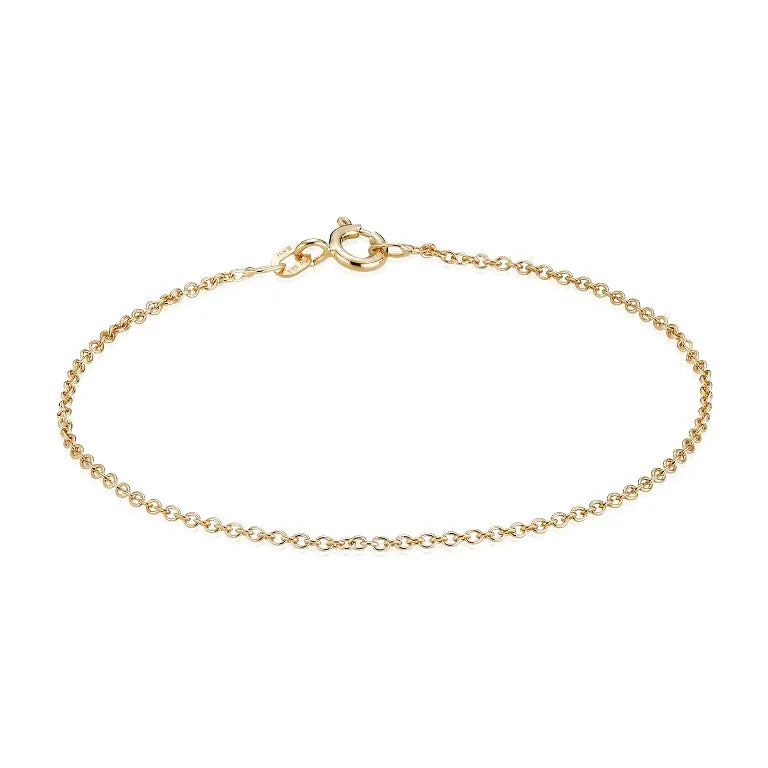 Anker Rund Armbånd 0,40 - 8 kt. Guld fra Gold Essentials by Plaza