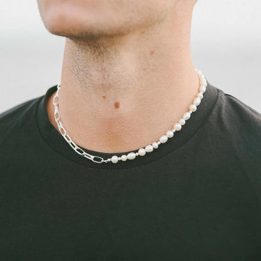 IX Uniqio Pearl halskæde - sølv fra Ix Studios