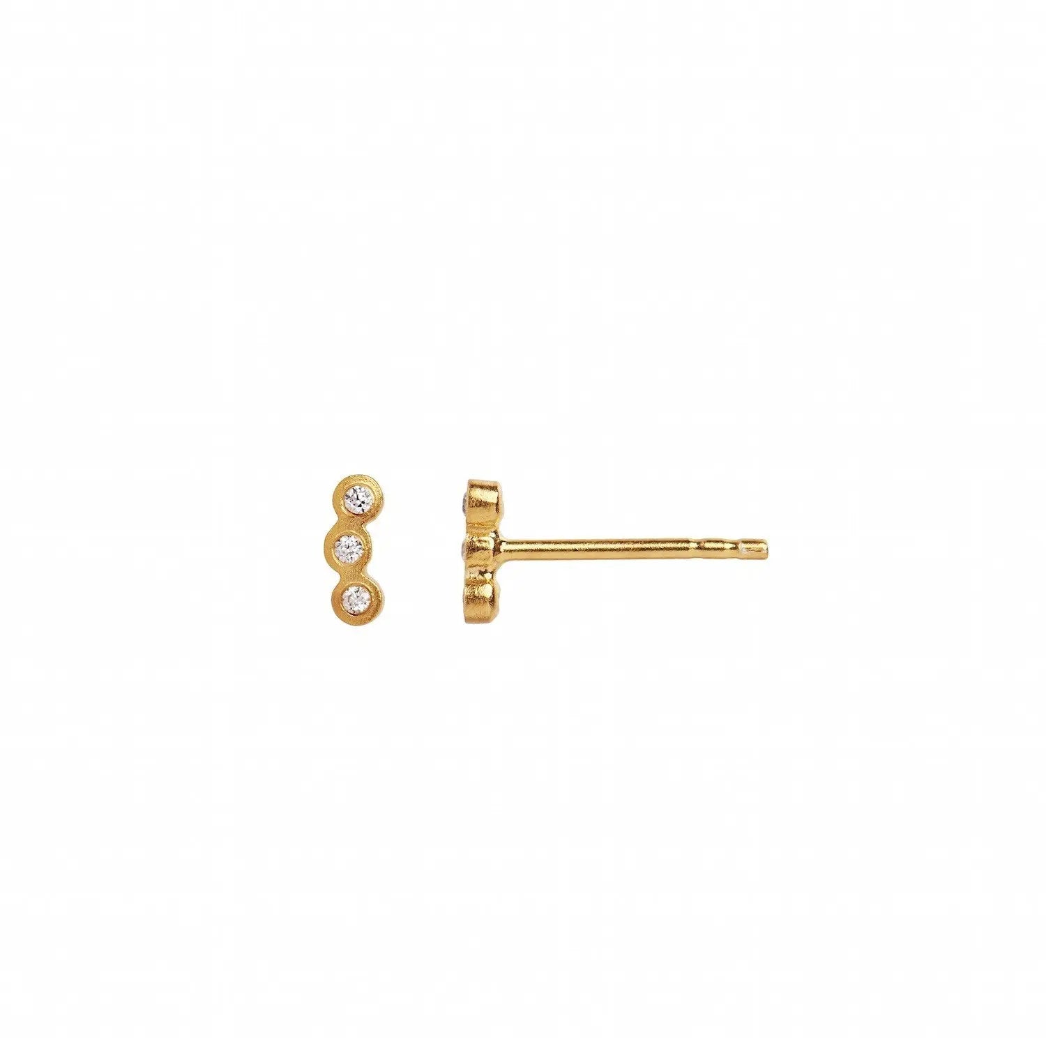 Three Dots Ørestik - Forgyldt fra Stine A Jewelry