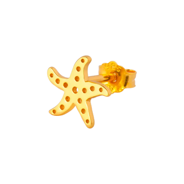 Starfish Ørering - Forgyldt Sølv fra LULU Copenhagen