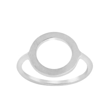 rhodineret sølvring, cirkel 14 fra Nordahl Jewellery