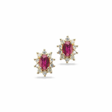 Ørepynt 14 kt 0,24 W/SI-rubin fra Scrouples Jewellery