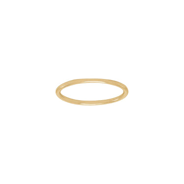 Tynd Glat Ring - 8 kt. Guld