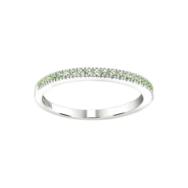 Hellenor ring - Sølv/Lysegrøn fra Joanli Nor