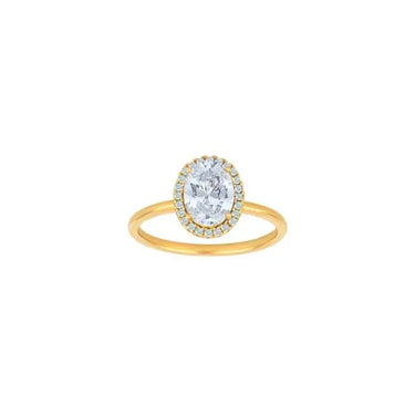 Millenor Ring - Forgyldt/Hvid fra Joanli Nor