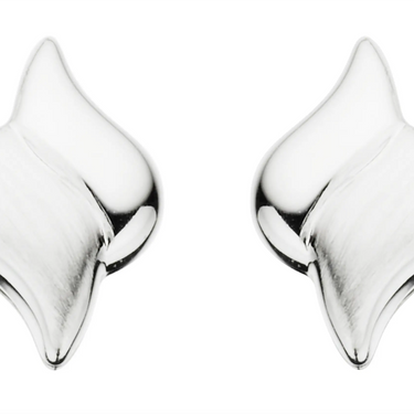 Ørepynt sølv sat./blank fra Scrouples Jewellery