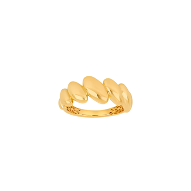Crossaint guldring  - 8 kt. Guld fra Gold Essentials