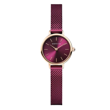 Classic dameur - Rosa guld/lilla fra Bering