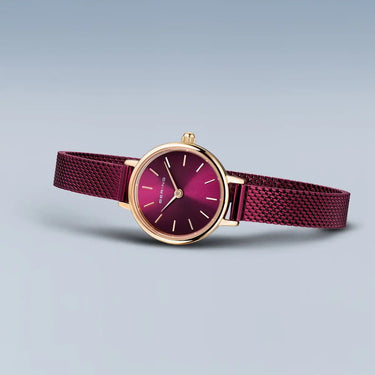 Classic dameur - Rosa guld/lilla fra Bering