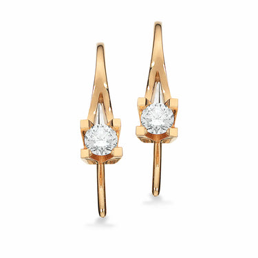 Kleopatra ørebøjle 0,30 ct. W/SI - 14 kt. Guld fra Scrouples Kleopatra