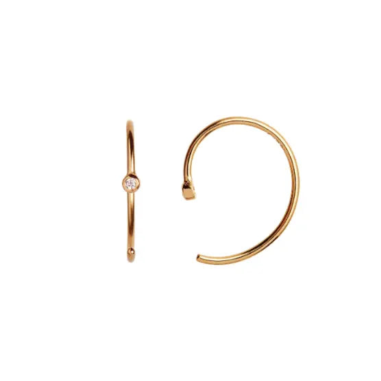 One Dot Open Creol - Forgyldt fra Stine A Jewelry