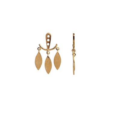 Dancing Three Leaves Behind Ear - Forgyldt fra Stine A Jewelry
