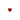 Petit love heart burgundy ørestik - Forgyldt fra Stine A Jewelry