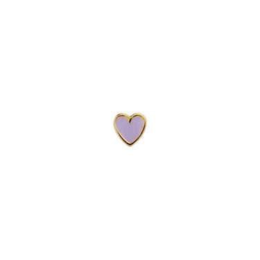 Petit Love Heart Purple Sorbet Ørestik - Forgyldt fra Stine A Jewelry