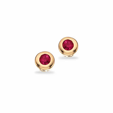Ørepynt rubin - 8 kt. Guld fra Scrouples Jewellery