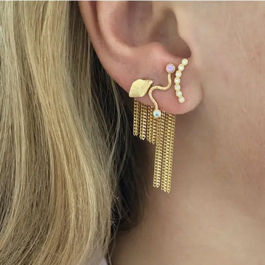 Petit Ile De L'Amour Ørestik - Forgyldt fra Stine A Jewelry