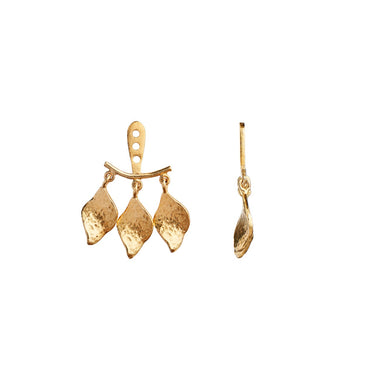 Three Dancing Ile De L'Amour Behind Ear - Forgyldt fra Stine A Jewelry