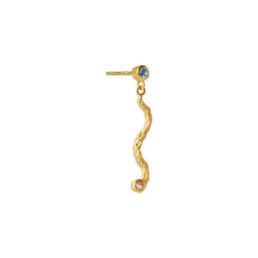 Petit Dangling La Nature w. Stones Sky Blue - Forgyldt fra Stine A Jewelry
