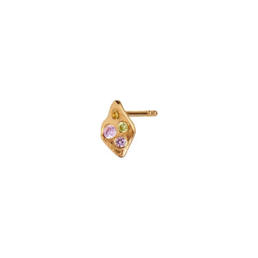 Petit Ile De L'Amour With Stones Ørestik - Forgyldt fra Stine A Jewelry