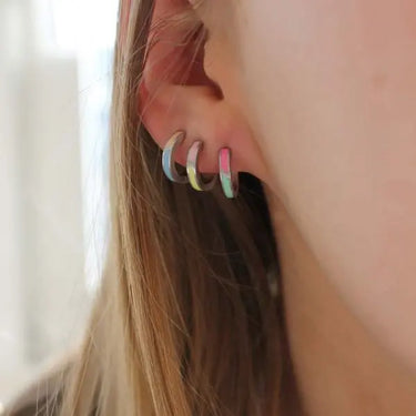 Petit Circus Huggie ørering - Sølv fra Stine A Jewelry