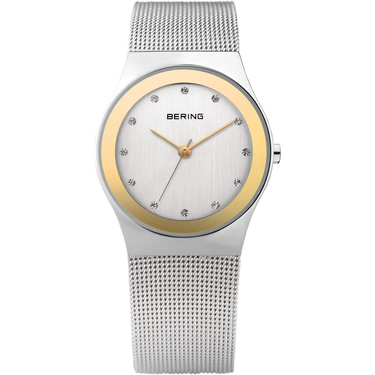 Classic dameur - Guld/hvid fra Bering
