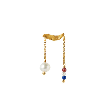 Petit gold splash chains & french kiss øreringe - Forgyldt fra Stine A Jewelry