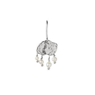 Big gold splash elegant pearls ørering - Sølv fra Stine A Jewelry