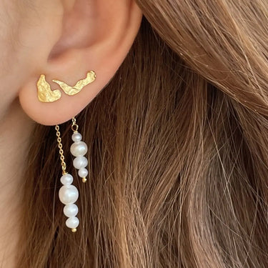Petit berries behind ear ørering - Forgyldt fra Stine A Jewelry