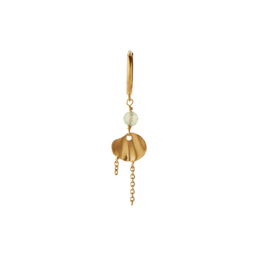 Huggie Ørering w. Clear Sea and Chains fra Stine A Jewelry
