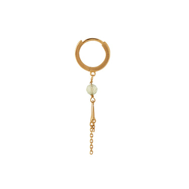 Huggie Ørering w. Clear Sea and Chains fra Stine A Jewelry