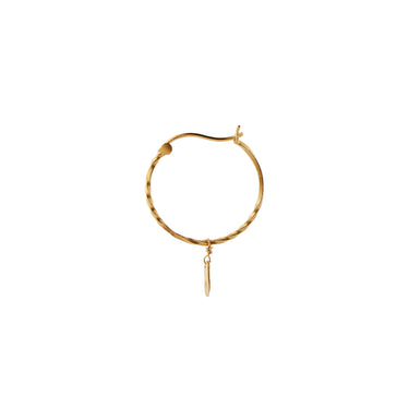 Flow Creol w. Hammered Pendant - Forgyldt fra Stine A Jewelry