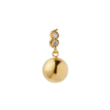 Twin Flow &amp; Disco Ball Ørering - Forgyldt fra Stine A Jewelry