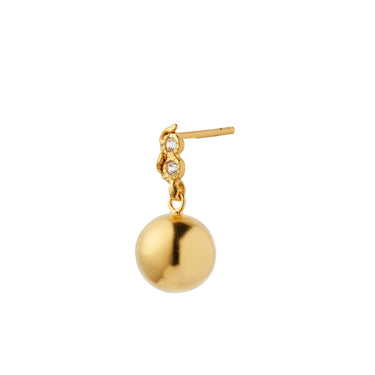 Twin Flow &amp; Disco Ball Ørering - Forgyldt fra Stine A Jewelry
