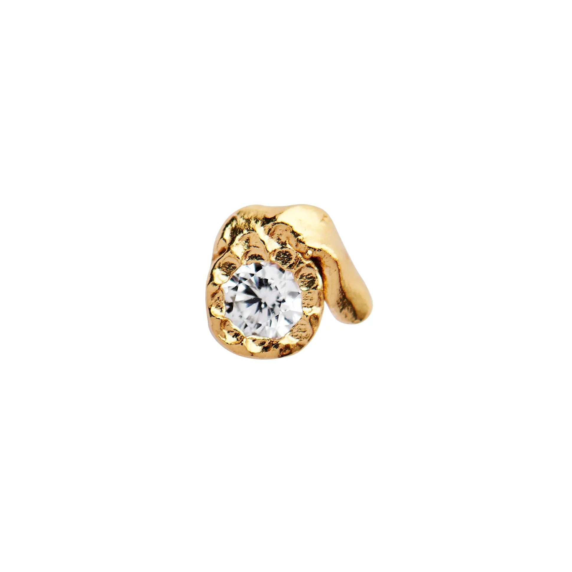Tres Petit Flow Ørering - Forgyldt fra Stine A Jewelry