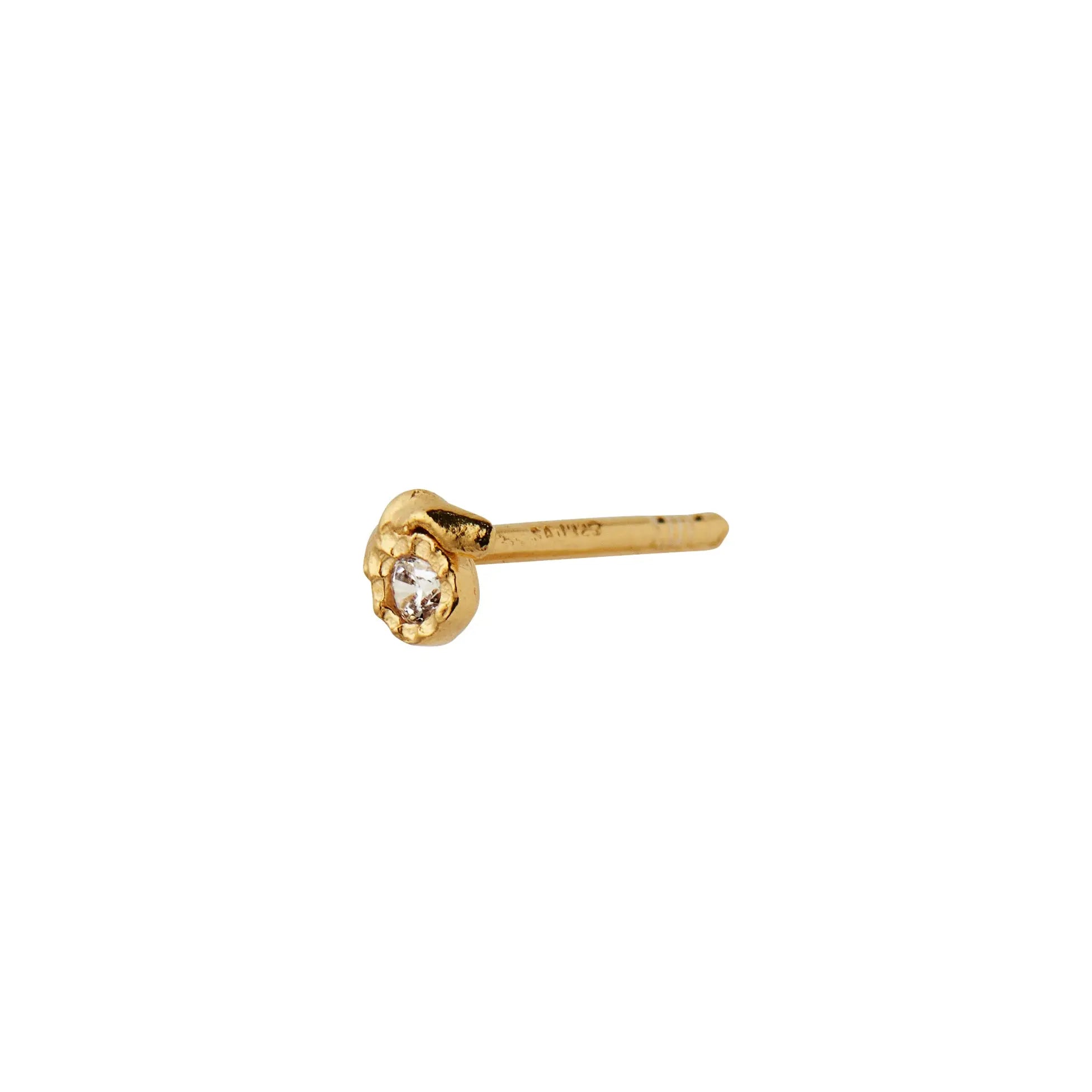 Tres Petit Flow Ørering - Forgyldt fra Stine A Jewelry