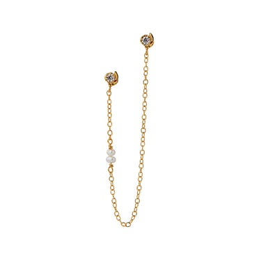 Twin Flow Ørering - Forgyldt fra Stine A Jewelry