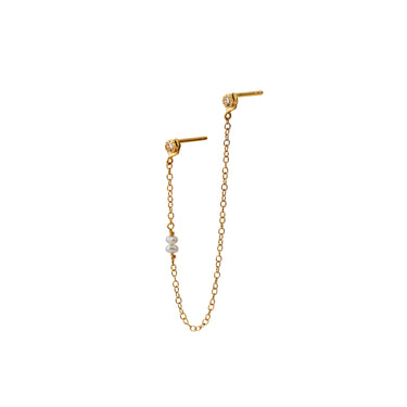Twin Flow Ørering - Forgyldt fra Stine A Jewelry