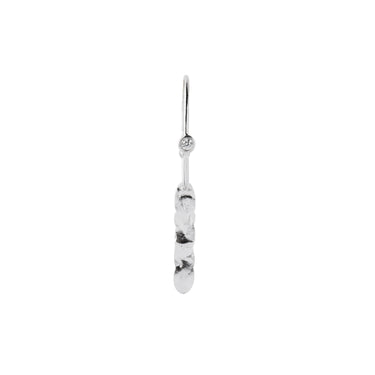 big dot creol with silver splash-silver fra Stine A Jewelry