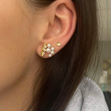 Bloom Berries Ørering - Forgyldt fra Stine A Jewelry