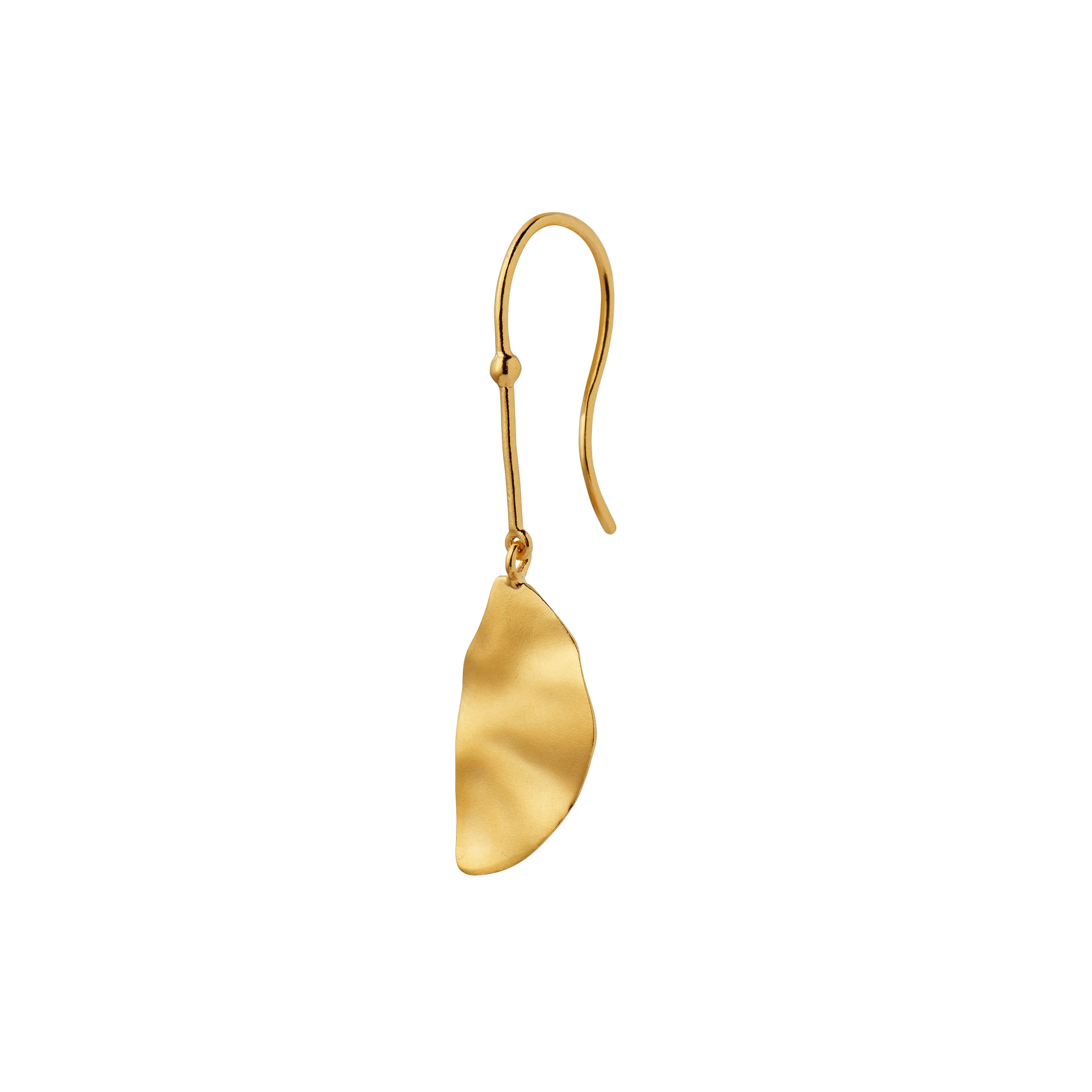 hook with golden reflection moon earring right fra Stine A Jewelry