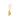 hook with golden reflection moon earring right fra Stine A Jewelry