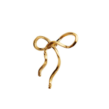 Flow Bow Ørering - Forgyldt fra Stine A Jewelry