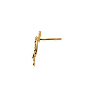 Flow Bow Ørering - Forgyldt fra Stine A Jewelry