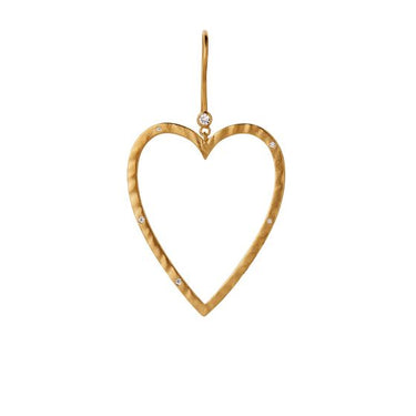 Power Heart Ørering - Forgyldt