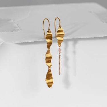 Cleo With Chain Ørering - Forgyldt
