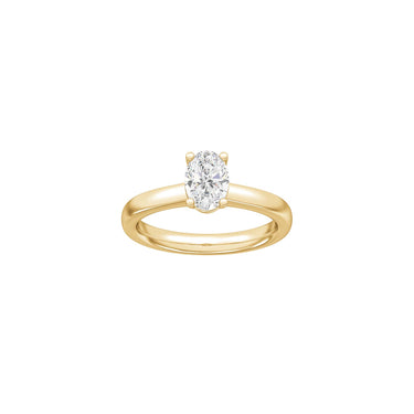 LUXURY Classic oval 1,0 ct. - 14 kt. Guld