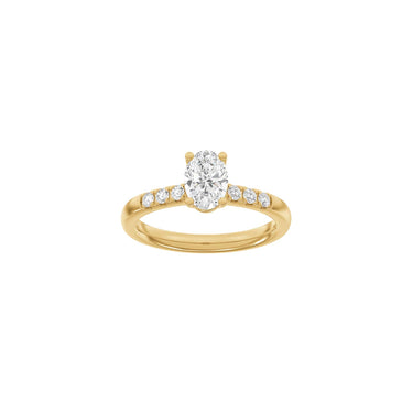 LUXURY Classic oval 1,2 ct. - 14 kt. Guld