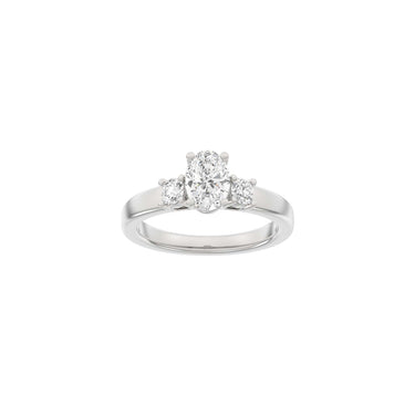 LUXURY Classic oval 1,33 ct. - 14 kt. Hvidguld