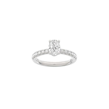 LUXURY Classic oval 1,4 ct. - 14 kt. Hvidguld